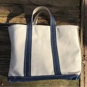 L.L. Bean | Bags | Vintage 8s Ll Bean Boat Tote Bag Blue